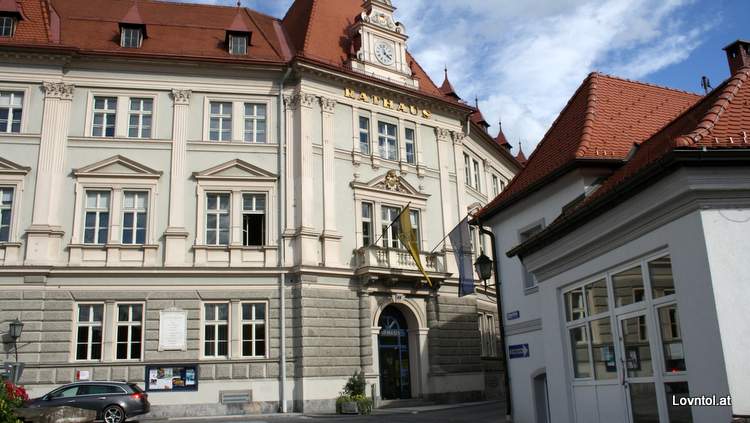 Das Rathaus in Wolfsberg im Lavanttal