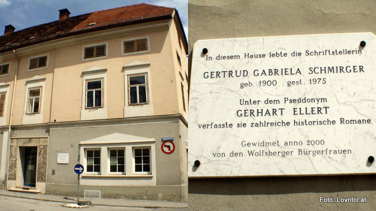 Das Wohnhaus von Gertrud Schmirger alias Gerhart Ellert in Wolfsberg