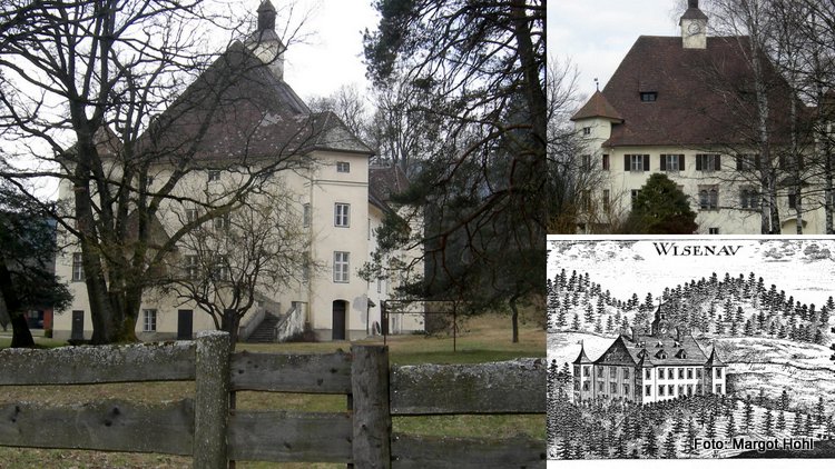 Das Schloss Wiesenau Heute und Früher